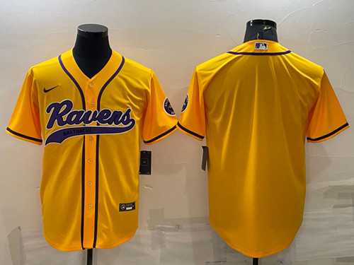 Men's Baltimore Ravens Blank Yellow With Patch Cool Base Stitched Baseball Jersey,We sell and wholesale Men's Baltimore Ravens Blank Yellow With Patch Cool Base Stitched Baseball Jersey on line form chian!